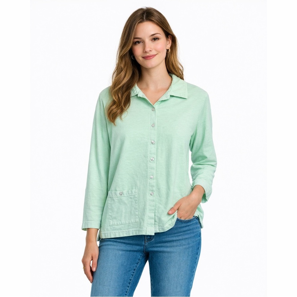 Fresh Produce | VTG Neon Button Down Long Sleeve Collared Pocket Cotton Shirt